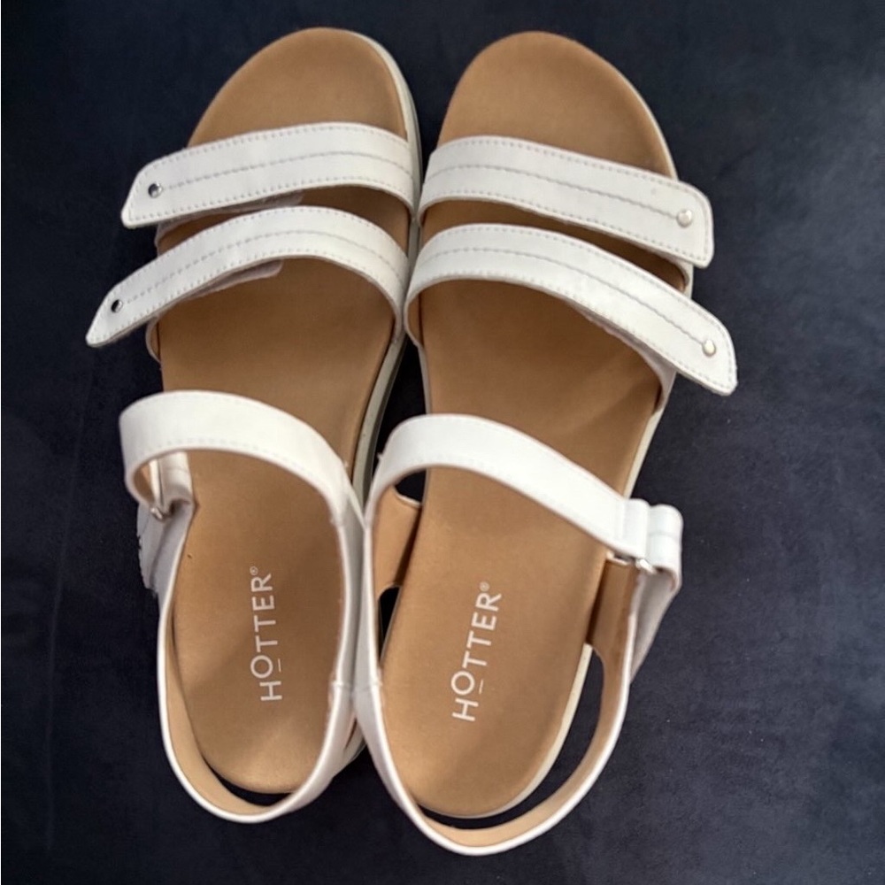 Hotter Women's Cream Sandals